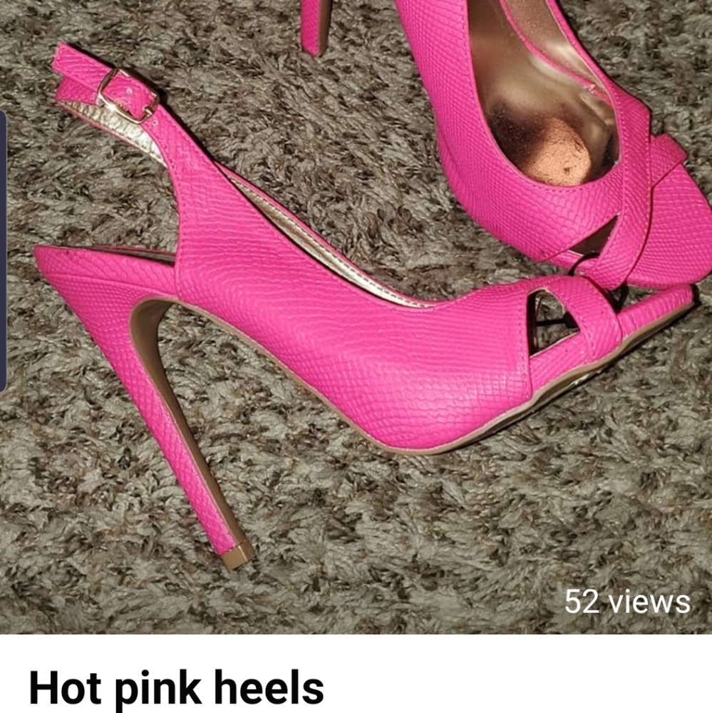 Hot pink heels